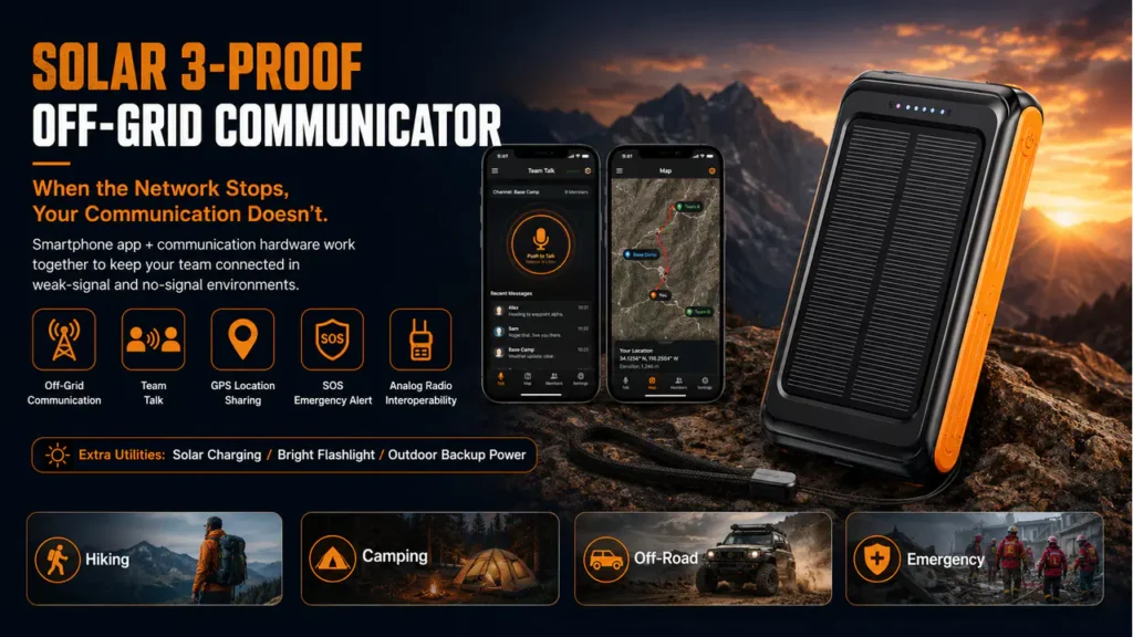 Solar Off-Grid Communicator and Analog Radio Bridge