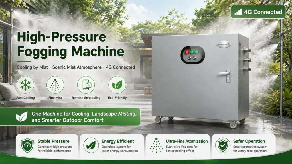High-Pressure Fogging Machine for Outdoor Cooling