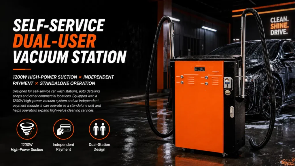 Self-Service Dual-User Car Vacuum Station