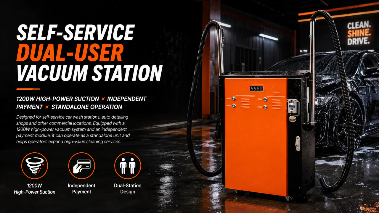 Self-Service Dual-User Car Vacuum Station product overview
