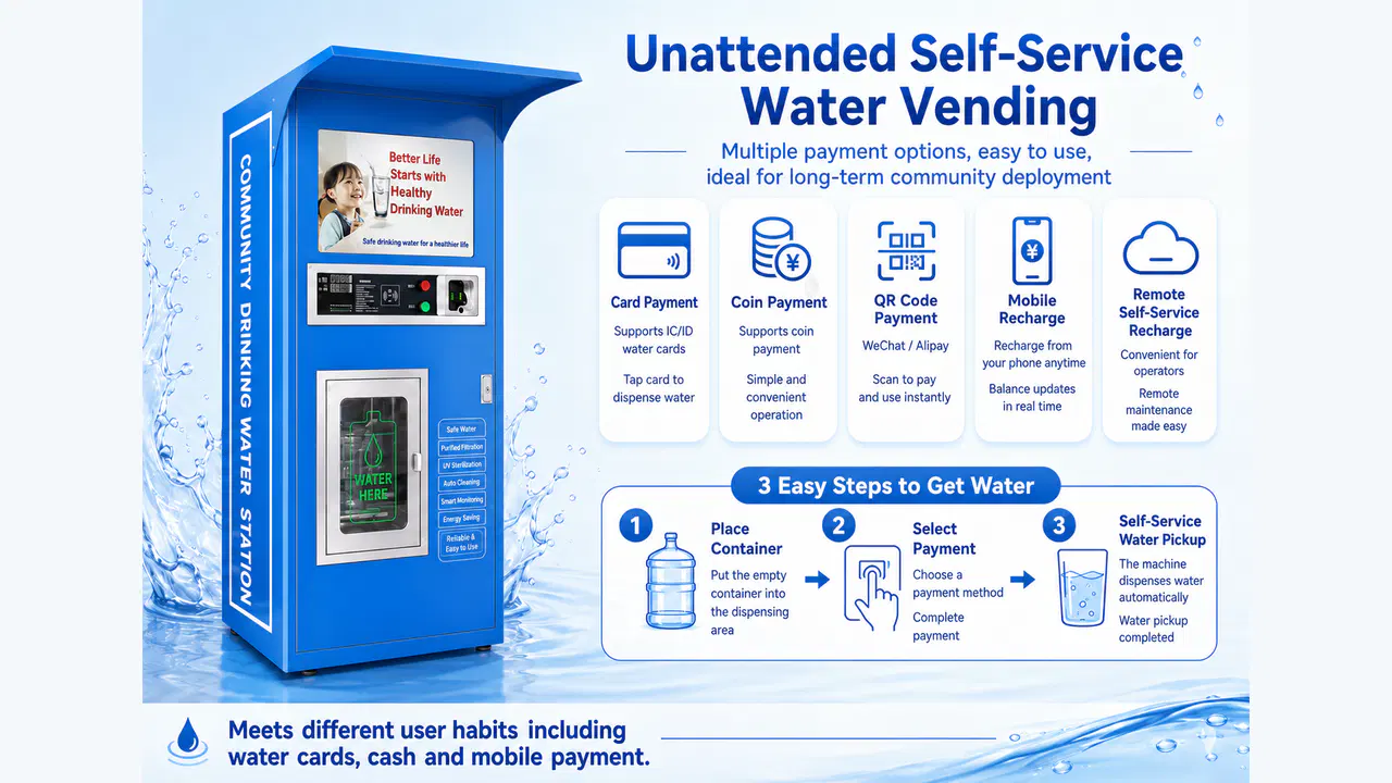 High-precision filtration and RO purification process for the single-tank water machine