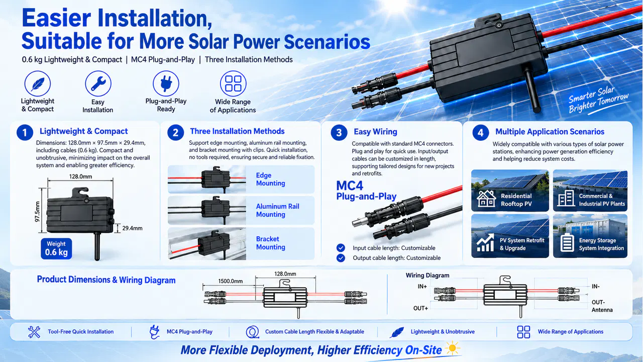 Outdoor protection and high-voltage compatibility for a PV optimizer