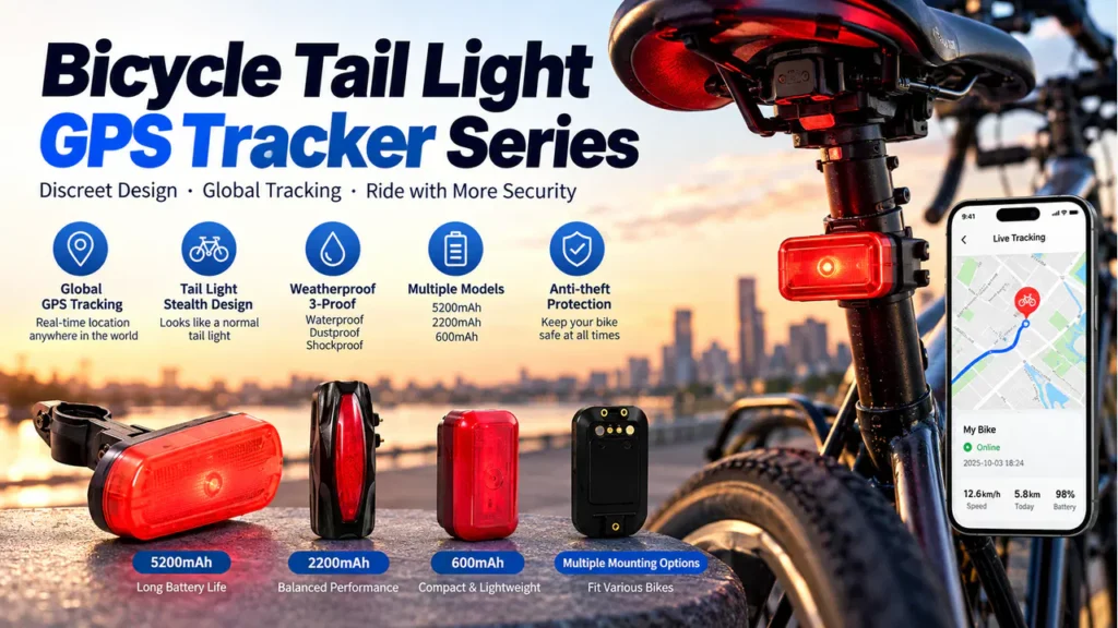 Bicycle Tail Light GPS Tracker Series