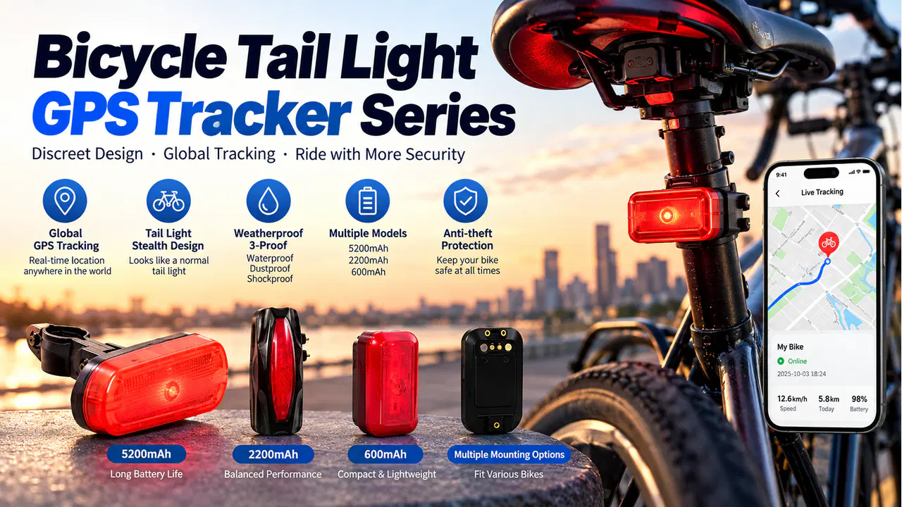 Bicycle Tail Light GPS Tracker Series product overview