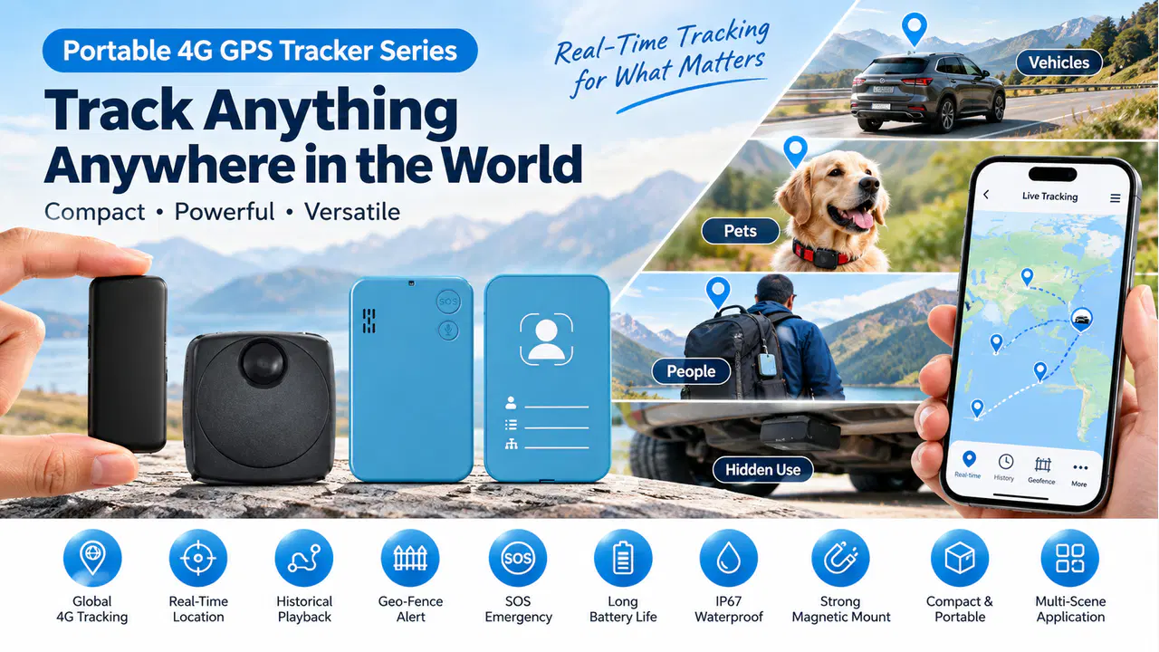 Portable 4G GPS Tracker Series product overview