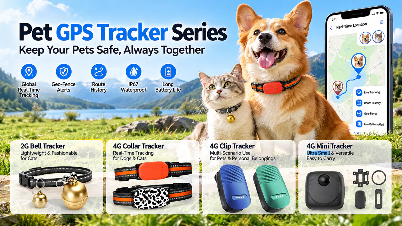 Pet GPS Tracker Series — Location and map interface concepts
