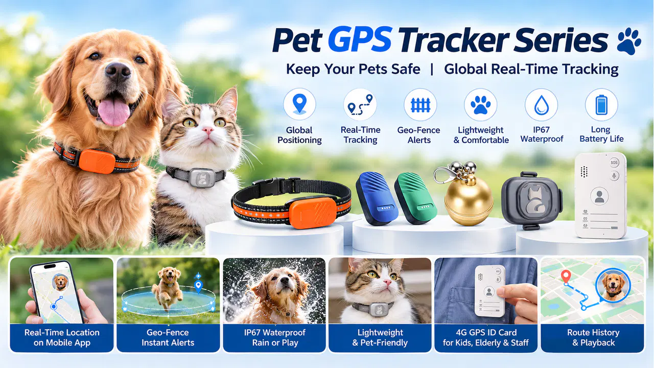 Pet GPS Tracker Series — Outdoor pet-use presentation